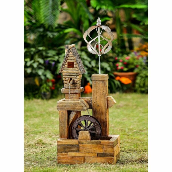 Followerseguidor Wood Look with Wind Spinner Birdhouse FO3001147